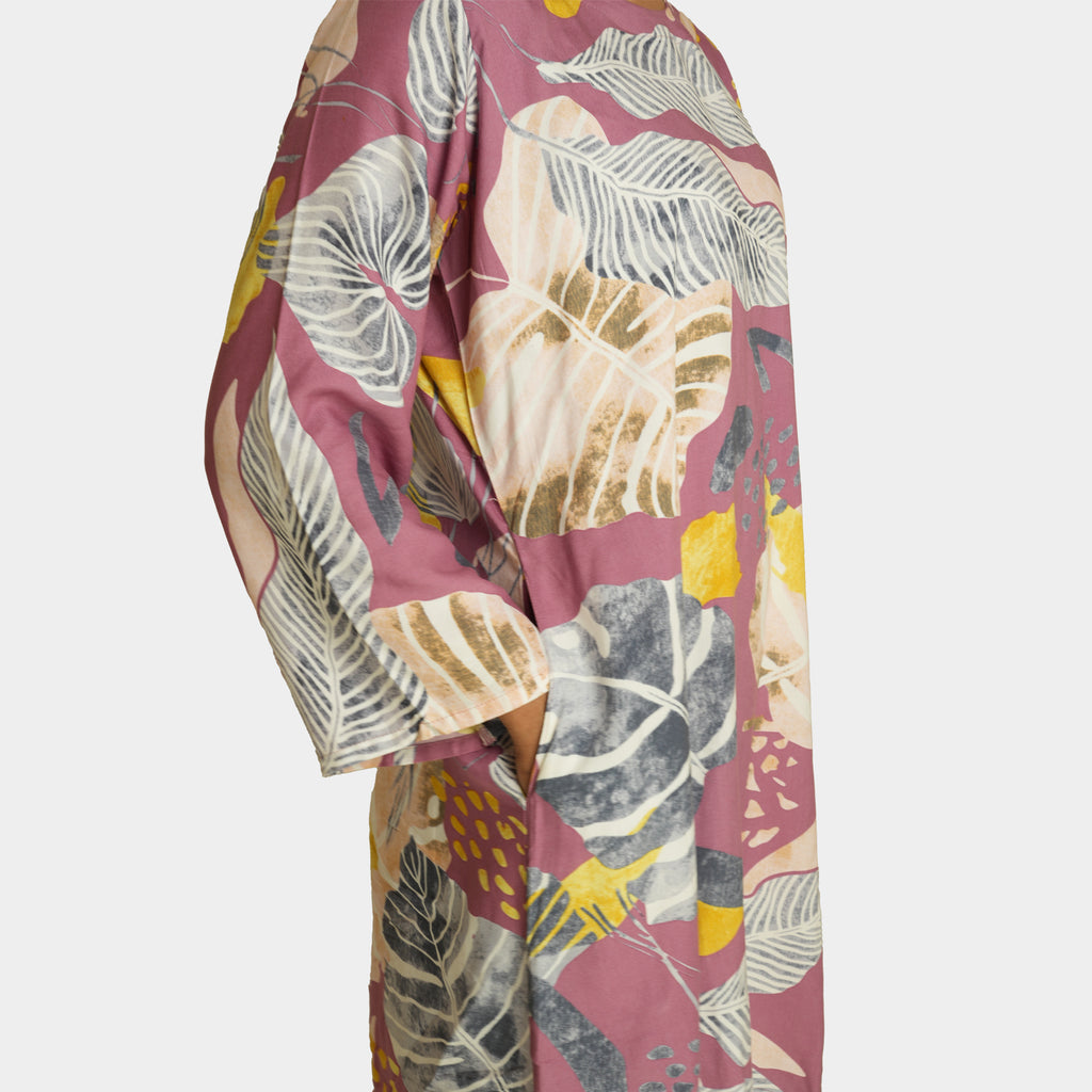 Premium Floral Print Two-Piece Set – Soft Rayon Fabric