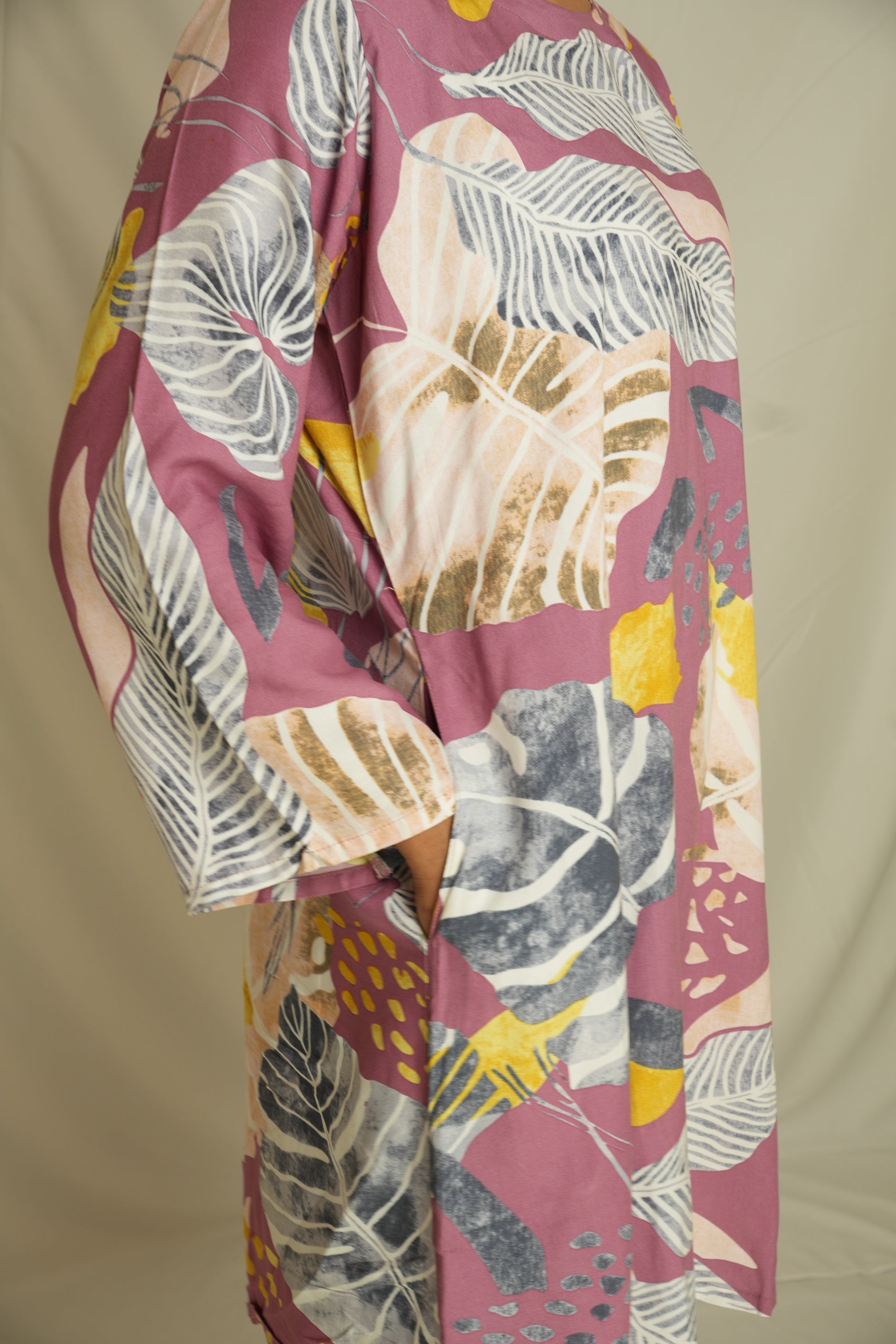 Premium Floral Print Two-Piece Set – Soft Rayon Fabric