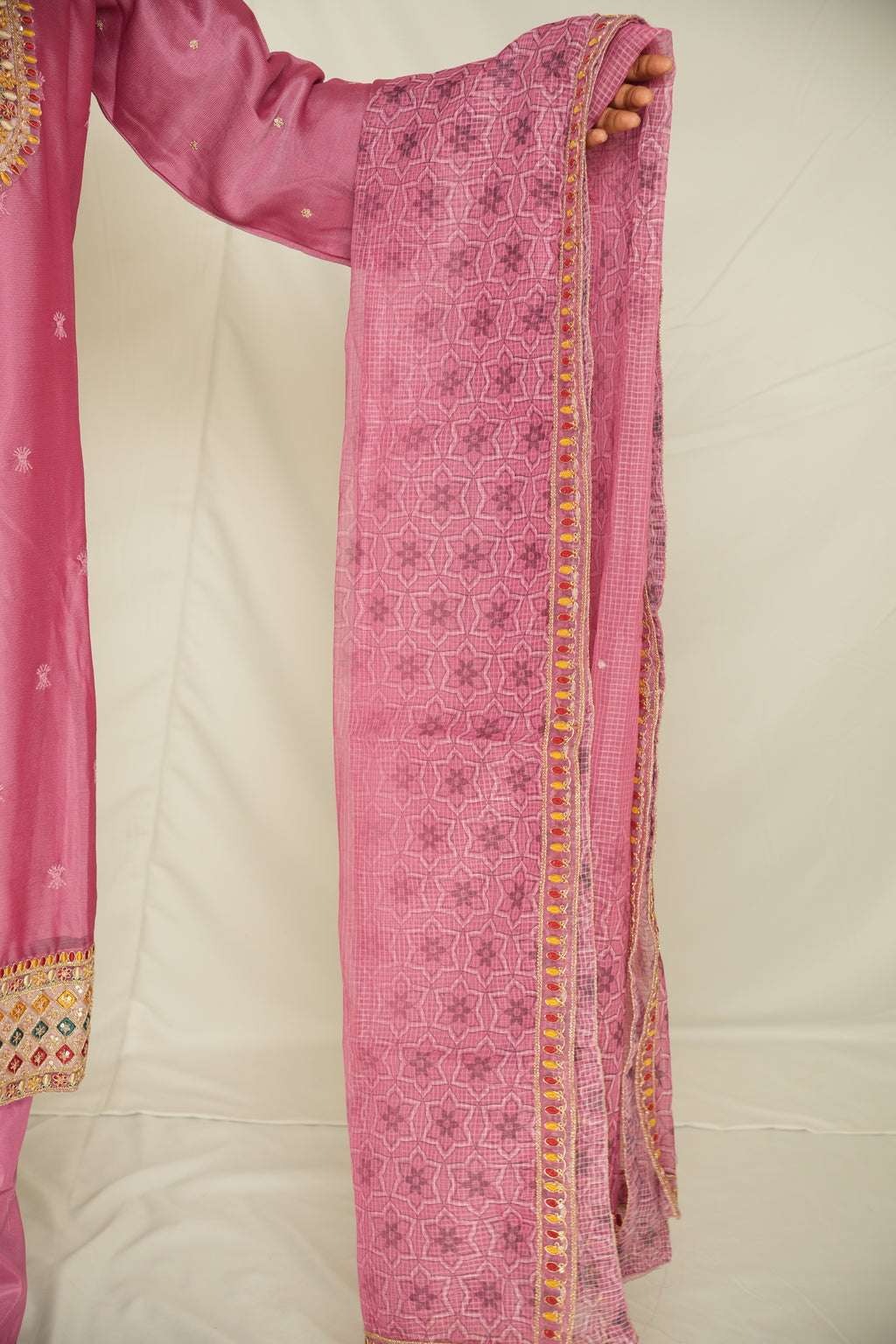 Royal Magenta Gotta Patti and Sequin Suit