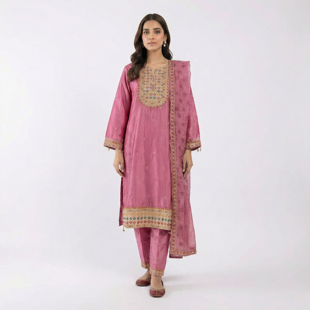 Royal Magenta Gotta Patti and Sequin Suit